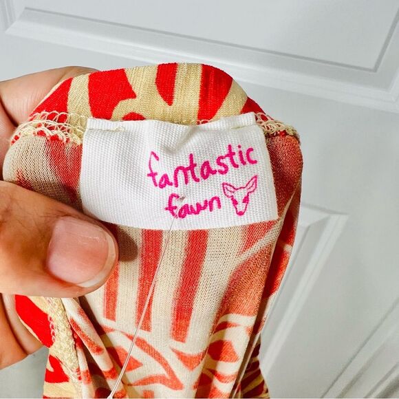 Fantastic Fawn Women's Strapless Maxi Dress in Size Large Boho Made in USA - Picture 5 of 6